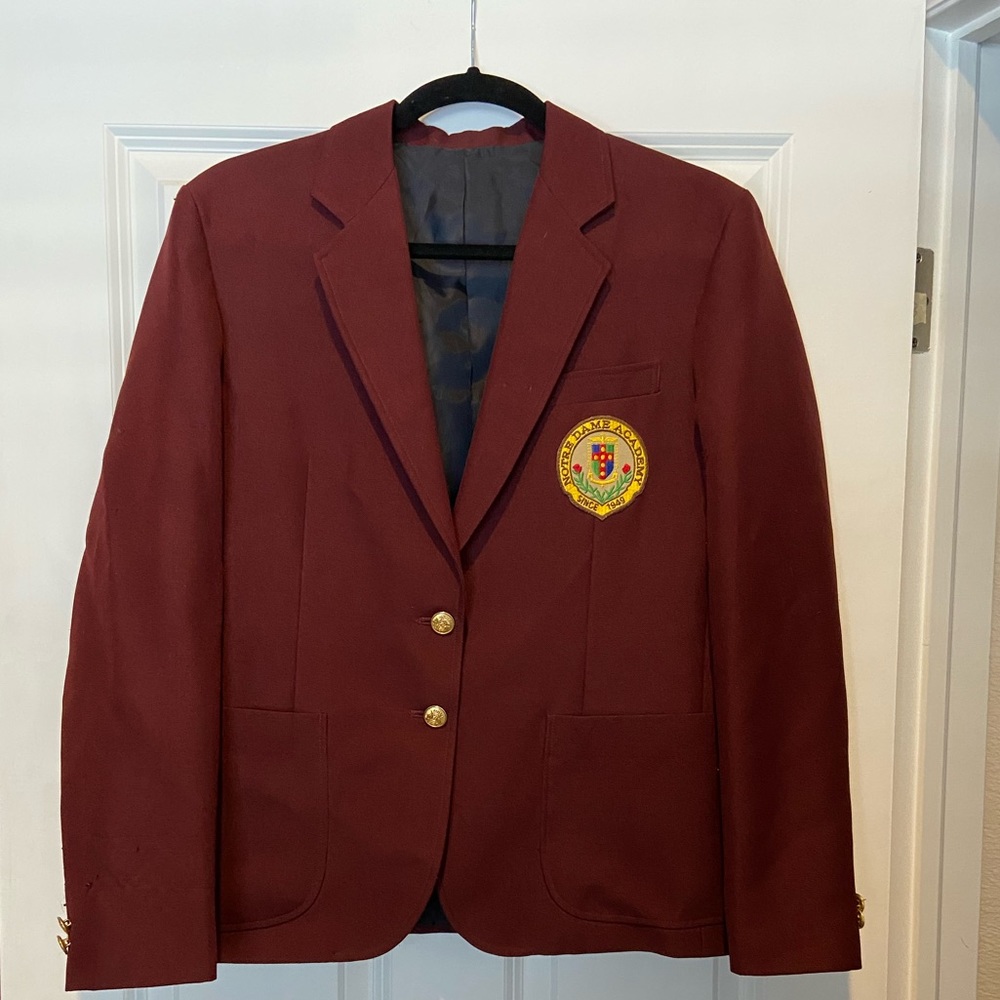 Vintage Notre Dame Academy Suit Jacket